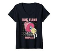 Mujer Pink Floyd Animales Cerdo Oveja Retro Álbum Camiseta Cuello V