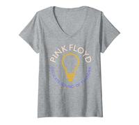 Mujer Pink Floyd Delicate Sound of Thunder Album Tour Bombilla Camiseta Cuello V