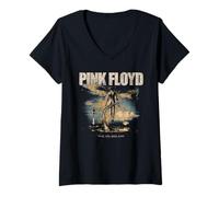 Mujer Pink Floyd desearía Que estuvieras aquí Desgastado Shine On Camiseta Cuello V