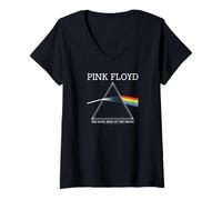 Mujer Pink Floyd El Lado Oscuro De La Luna Camiseta Cuello V