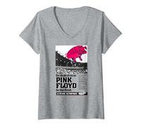 Mujer Pink Floyd En La Carne En Silla Et En Os Le Stade Olympique Camiseta Cuello V