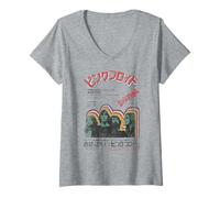 Mujer Pink Floyd Tokio 1972 Live Japan Poster Camiseta Cuello V