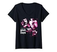 Mujer Pink Floyd Un Platillo De Secretos Psicodélico Camiseta Cuello V