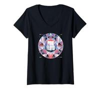 Mujer Pink Floyd WYWH50 Diamond 1975-2025 Deseo Que estuvieras aquí 50 Camiseta Cuello V