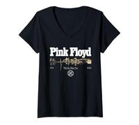 Mujer Pink Floyd WYWH50 Diver Wish You were Here 50th Camiseta Cuello V
