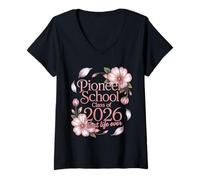 Mujer Pioneer School 2026 JW Gifts Pioneer Gift Jehovahs Witnesses Camiseta Cuello V