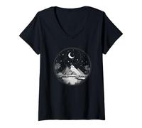 Mujer Pirámides egipcias | Egipto | Viajes de Vacaciones | Pirámides Camiseta Cuello V
