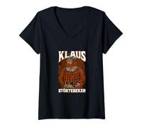 Mujer Pirata del Norte de Alemania - Klaus Störtebeker Camiseta Cuello V