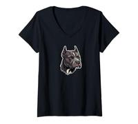 Mujer Pitbull Camiseta Cuello V