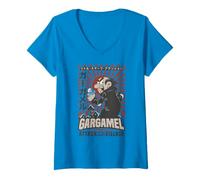 Mujer Pitufos Gargamel Tokio Japón Classic Attack Smurf Village Art Camiseta Cuello V