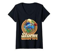 Mujer Pitufos Pitufina Tormenta Salvaje Jungla Aventura Amazon Classic Camiseta Cuello V