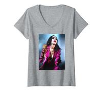Mujer PJ Harvey Live NYC Academy 1995 por David Corio Camiseta Cuello V