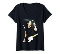 Mujer Placebo Brian Molko T En El Parque Mercado Negro Música 2001 Camiseta Cuello V