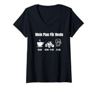 Mujer Plan para el día Quad Fahren Quad ATV Quad Zubehör Motorrad Camiseta Cuello V