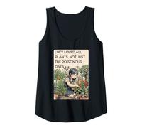 Mujer Plant Tee Susie Loved All Plants Not Only The Poisonous One Camiseta sin Mangas