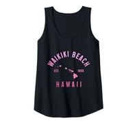 Mujer Playa Waikiki, Honolulú, Hawái, islas hawaianas antiguas Camiseta sin Mangas