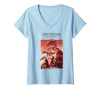 Mujer PlayStation Horizon Forbidden West Aloy and Slitherfang Camiseta Cuello V