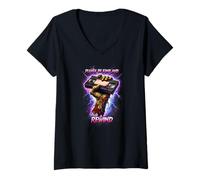 Mujer Please be Kind and Rewind VHS Zombie Camiseta Cuello V