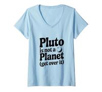 Mujer Plutón no es un Planeta superarlo Camiseta Cuello V