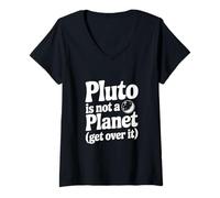 Mujer Plutón no es un Planeta superarlo Camiseta Cuello V