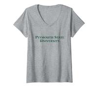 Mujer Plymouth State University Panthers Word Mark Camiseta Cuello V