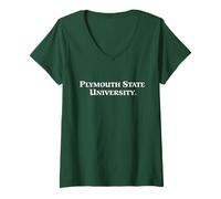 Mujer Plymouth State University Panthers Word Mark Camiseta Cuello V