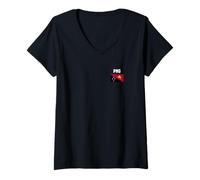 Mujer PNG Flag Pocket Apparel Papua Nueva Guinea Heritage Camiseta Cuello V