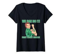 Mujer ¡Podemos Hacerlo! Rosie The Riverter Lucha Enfermedad RENAL Meme Camiseta Cuello V