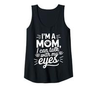 Mujer Poderes de mamá: hablar con solo una mirada Camiseta sin Mangas