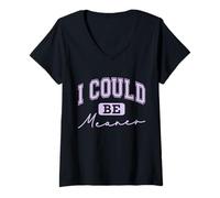 Mujer Podría ser más sano Camiseta Cuello V
