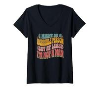 Mujer Podría ser una Persona Horrible, Pero al Menos no Soy un Hombre-Fun Camiseta Cuello V