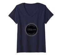Mujer Poison Design - Shhh a Nadie le Importa Camiseta Cuello V