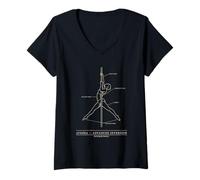Mujer Pole Dance Pole Athlete Pole Fitness Ayesha Camiseta Cuello V