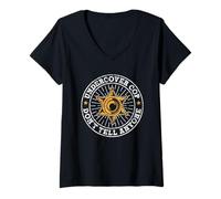 Mujer Policía Encubierto Agente Secreto Policía Encubierto Camiseta Cuello V