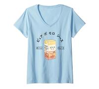 Mujer Pomelo Jugo de Frutas japonesas Japón Kanji Niños Niñas Niños Camiseta Cuello V