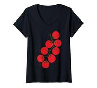 Mujer Pomodoro Freschi Fresh Tomatoes Italian Summer Tomatoes Camiseta Cuello V