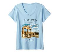 Mujer Pompeya Italia - Recuerdo para Mujer, Historia Europea, niños, niñas Camiseta Cuello V