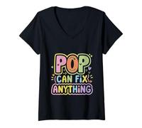 Mujer Pop Can Fix Anything Father Fix Repair Skills ------- Camiseta Cuello V