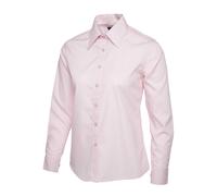 Mujer Popelina Manga Larga Camisa Mujer Oficina Ropa de Trabajo Formal Blusa Top