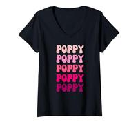 Mujer Poppy Camiseta Cuello V