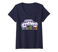 Mujer Poppy Playtime Capítulo 3 Smiling Critters Mini Peluches Camiseta Cuello V