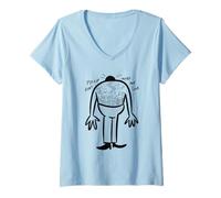 Mujer por Favor, no me Hagas Mirar - Funny Fear of Heights Camiseta Cuello V