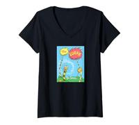 Mujer Portada de Libro The Lorax Truffula Trees - Licencia Oficial Camiseta Cuello V