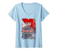 Mujer Portada del cómic Red Sonja Jenny Frison She-Devil Warrior Sword Camiseta Cuello V