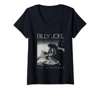 Mujer Portada oficial de Billy Joel The Stranger Camiseta Cuello V