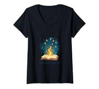 Mujer Portal de Historias Mystic Inklight Camiseta Cuello V