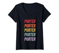 Mujer Portero Camiseta Cuello V