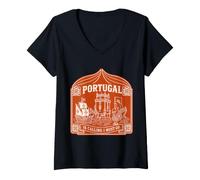 Mujer Portugal is Calling and I Must Go - Camiseta de Regalo de Viaje Camiseta Cuello V