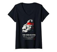 Mujer Póster de la película The Deer Hunter Robert De Niro Camiseta Cuello V