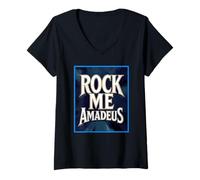Mujer Póster Rock Me Amadeus Camiseta Cuello V
